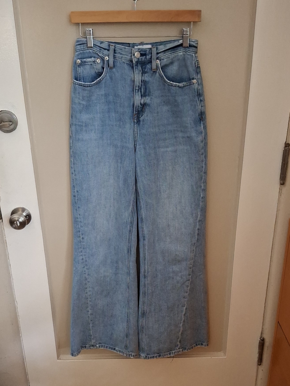 Pistola Classic High-Rise Wide-Leg Women's Jeans — Light Blue_1